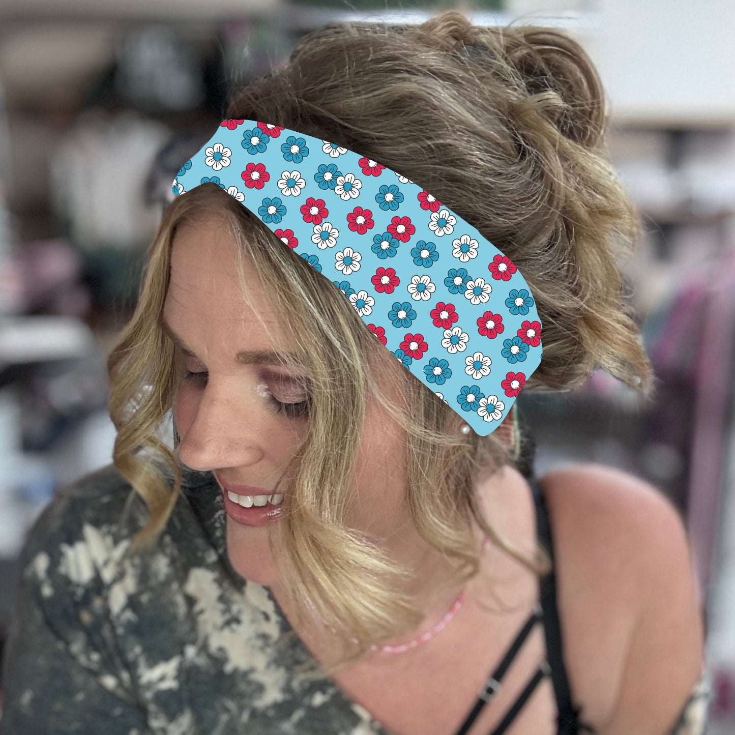 Patriotic Floral headband