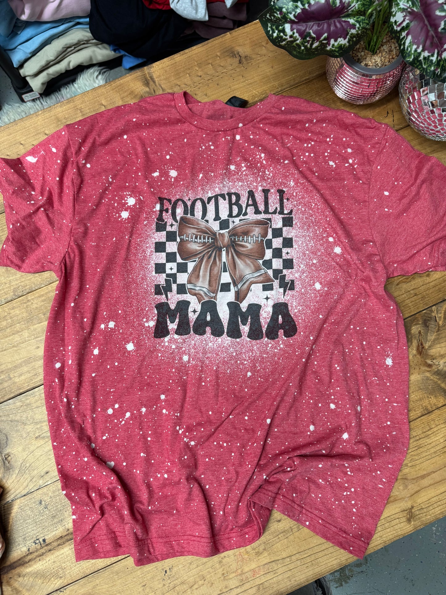 Size XL Red football mama