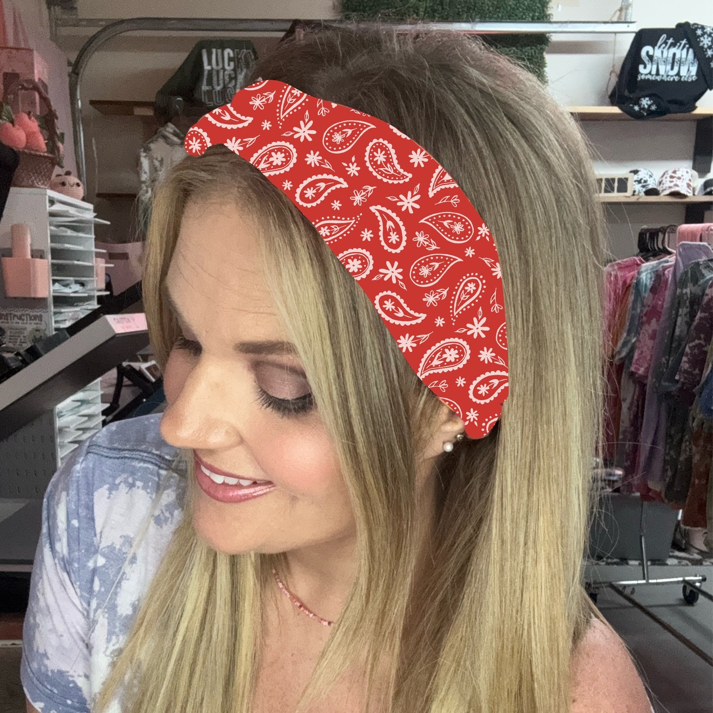 Patriotic Paisley Headband