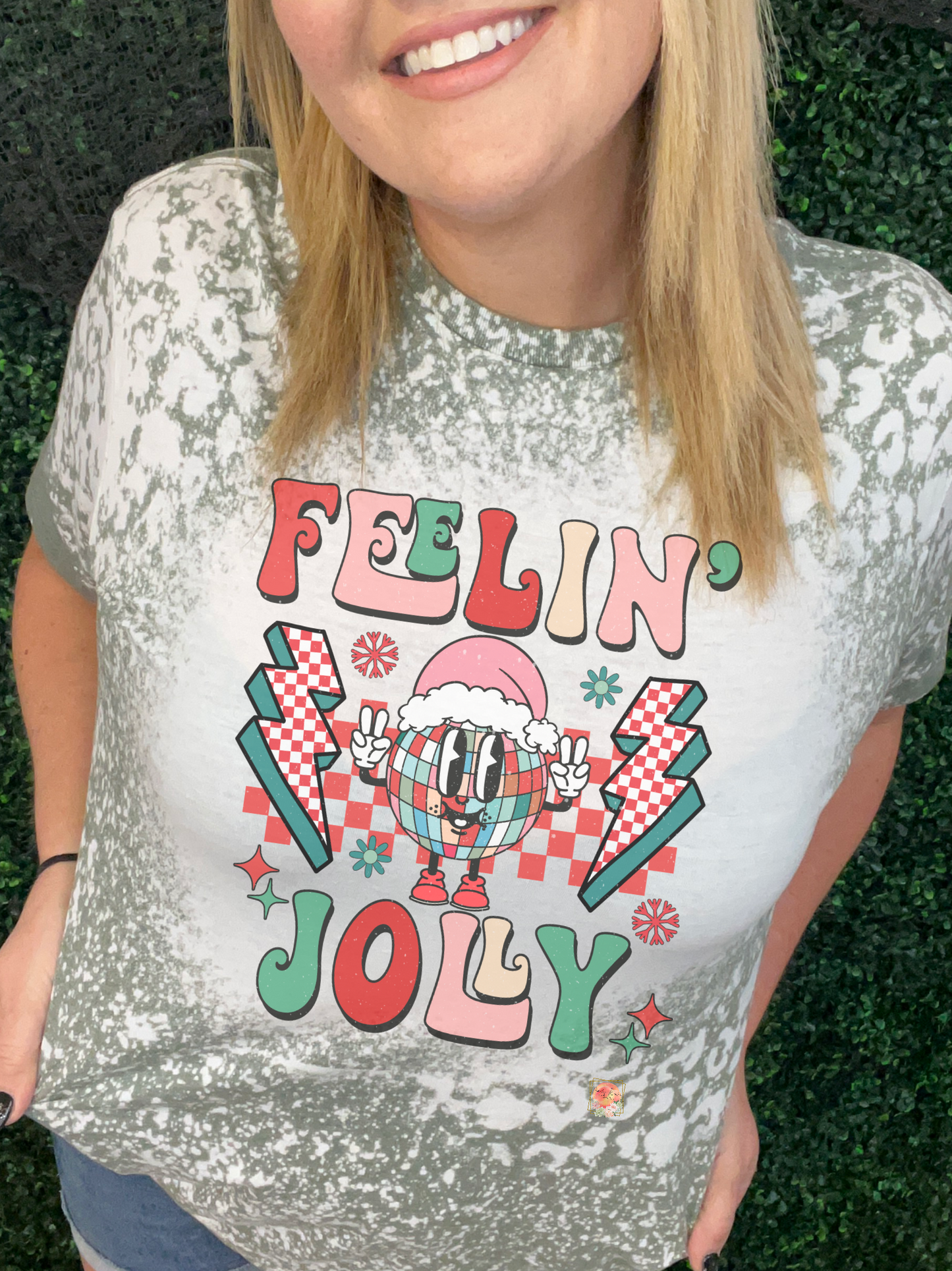 Feelin holly jolly disco ball