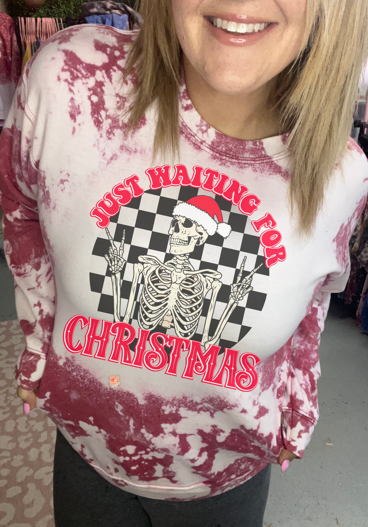 Just waiting for Christmas checkered Skelly