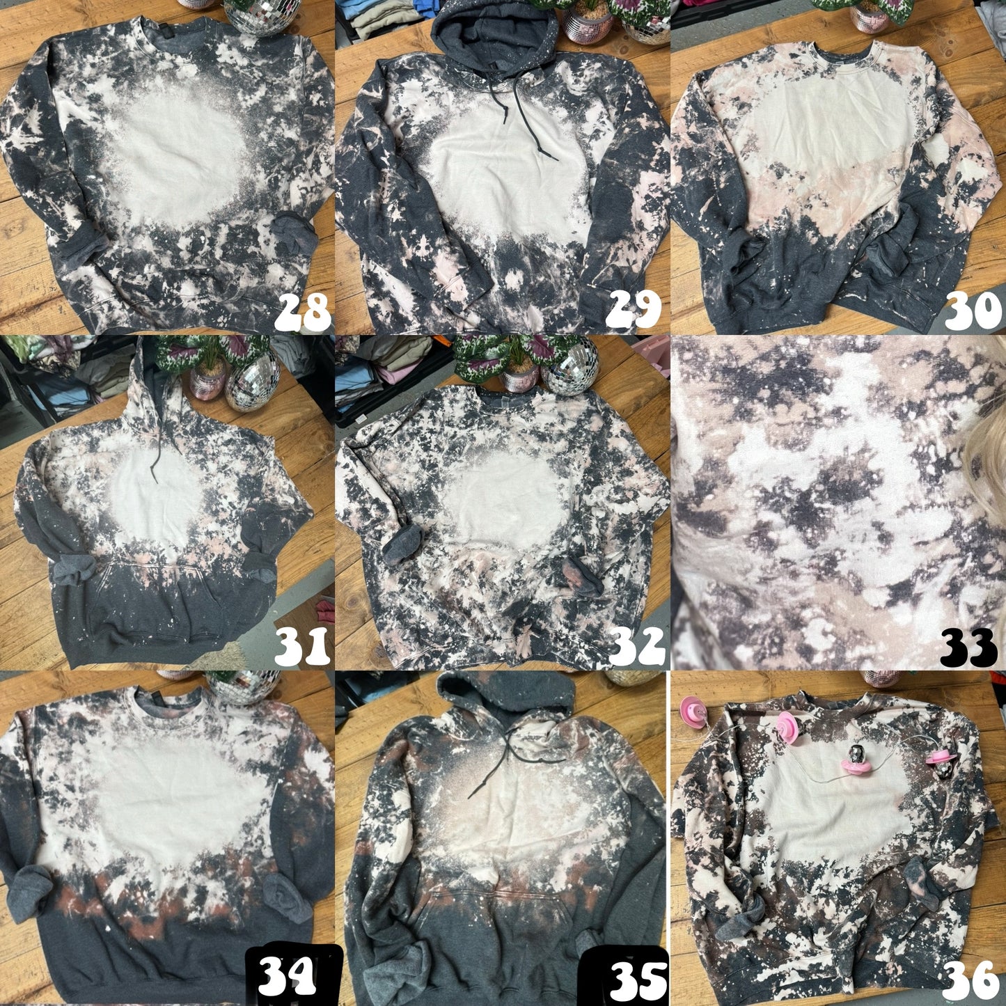 Size 4XL BLEACHED SWEATERS