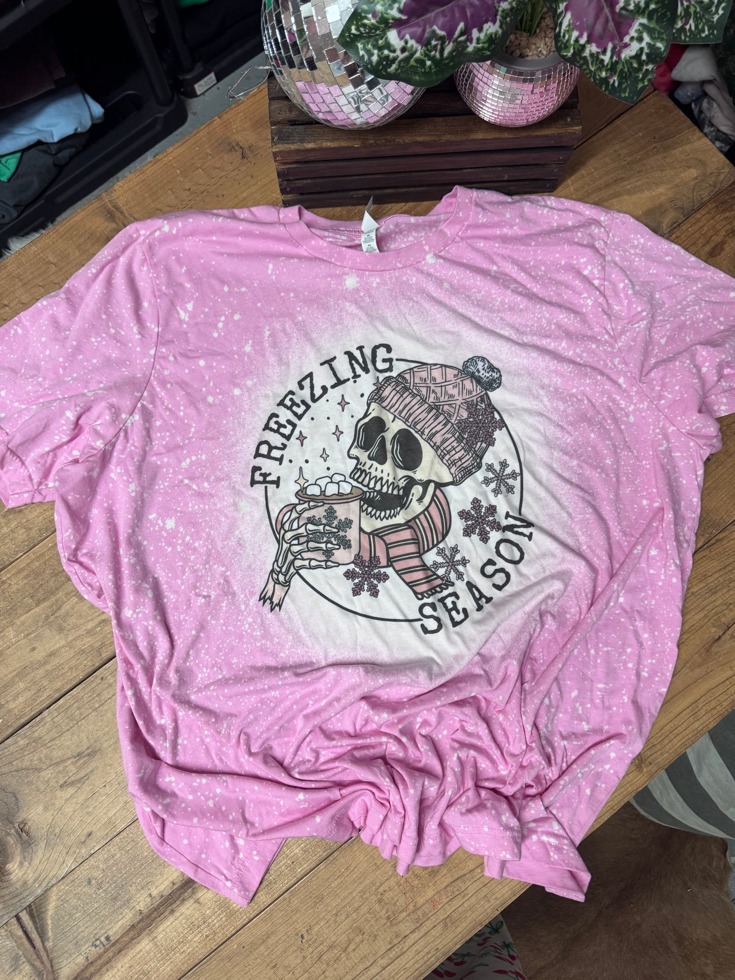 Size 4XL light pink Traditional Freezing season