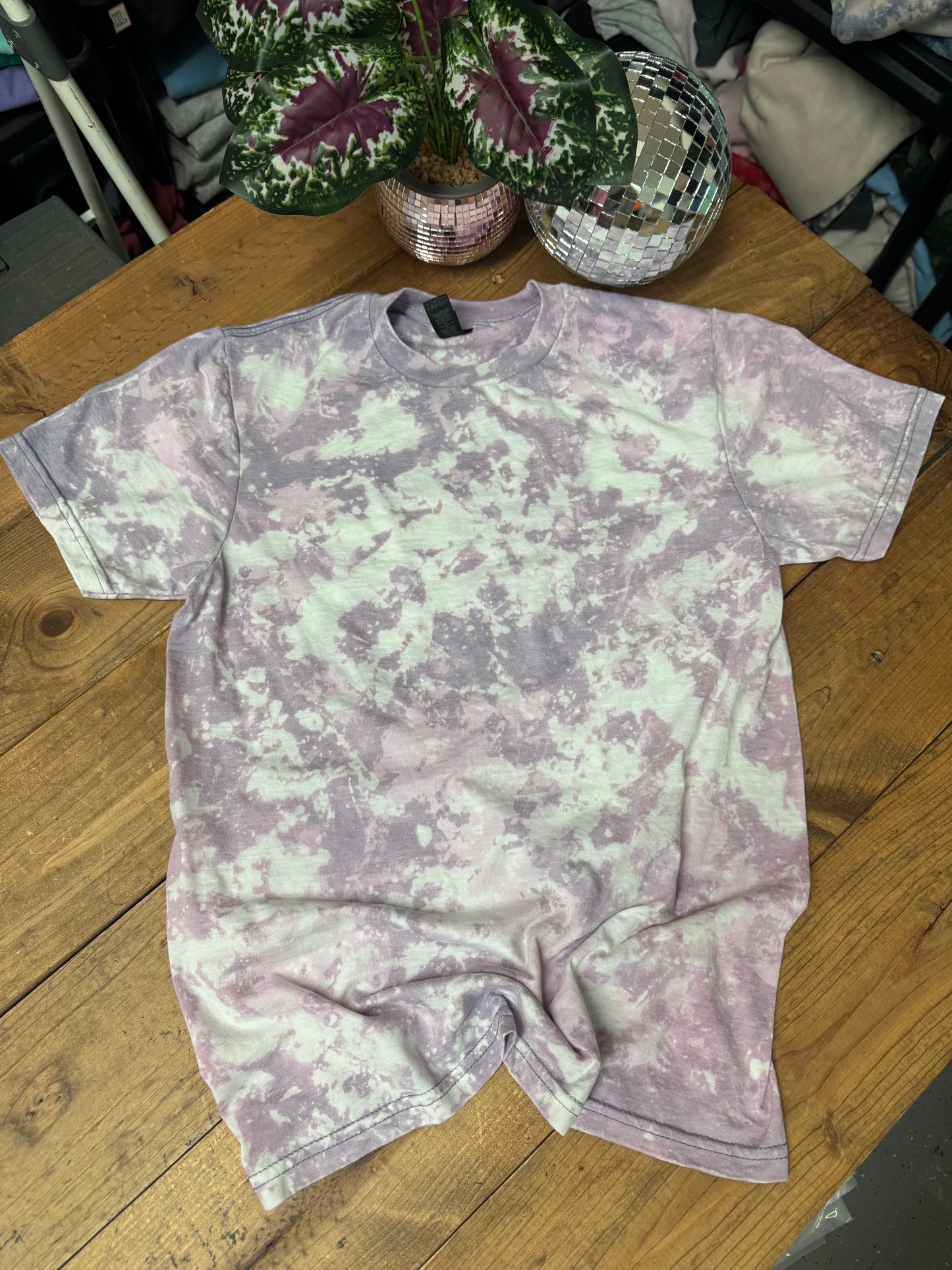 $25 HAPPY ACCIDENTS frosted peach tees