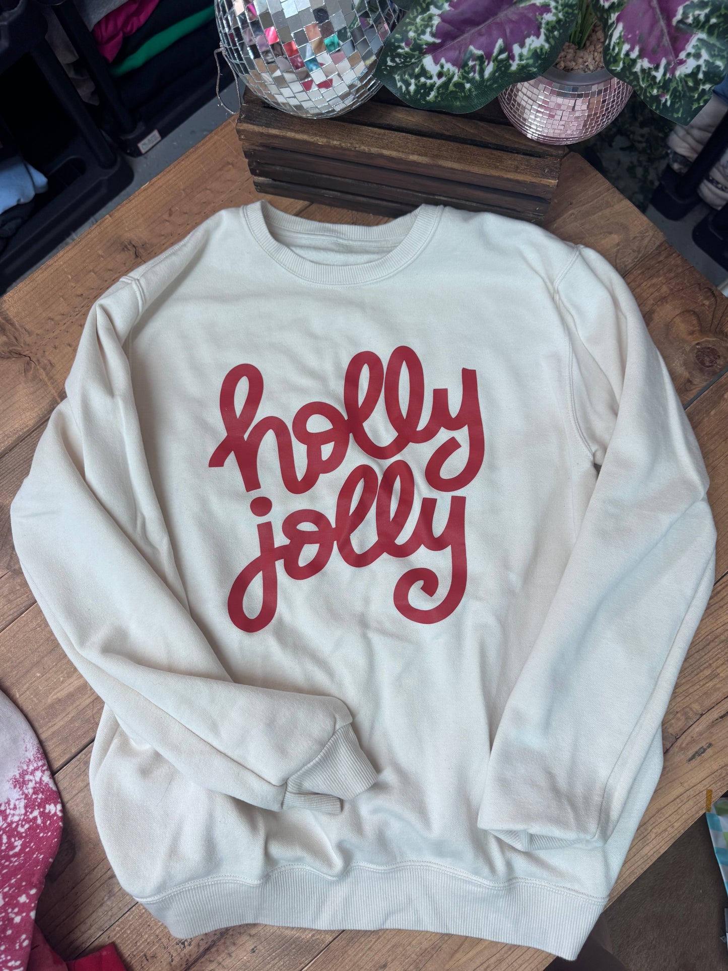 DESTASH SIZE LARGE Holly Holly crewneck