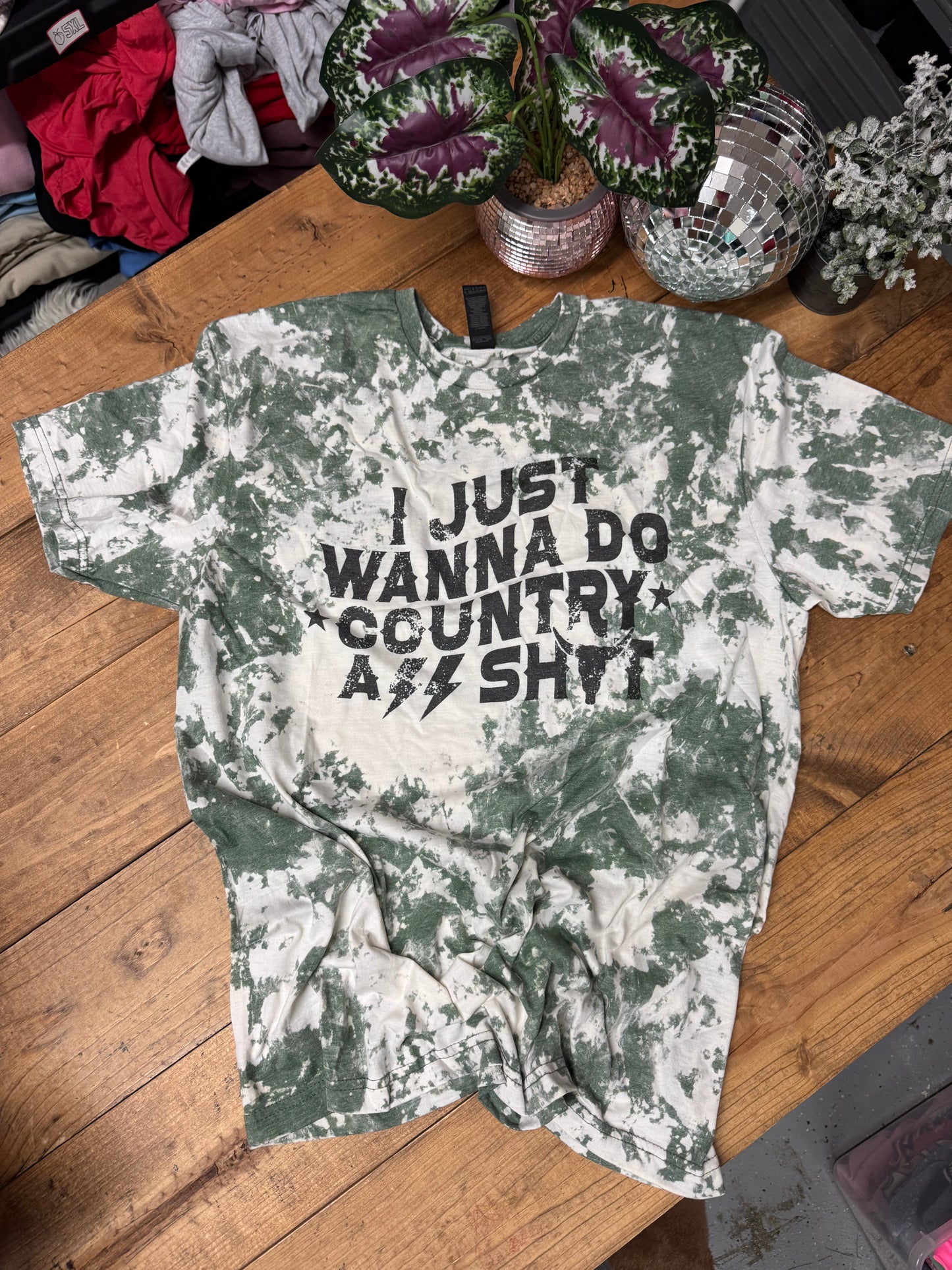 Size small “country ass shit” tee