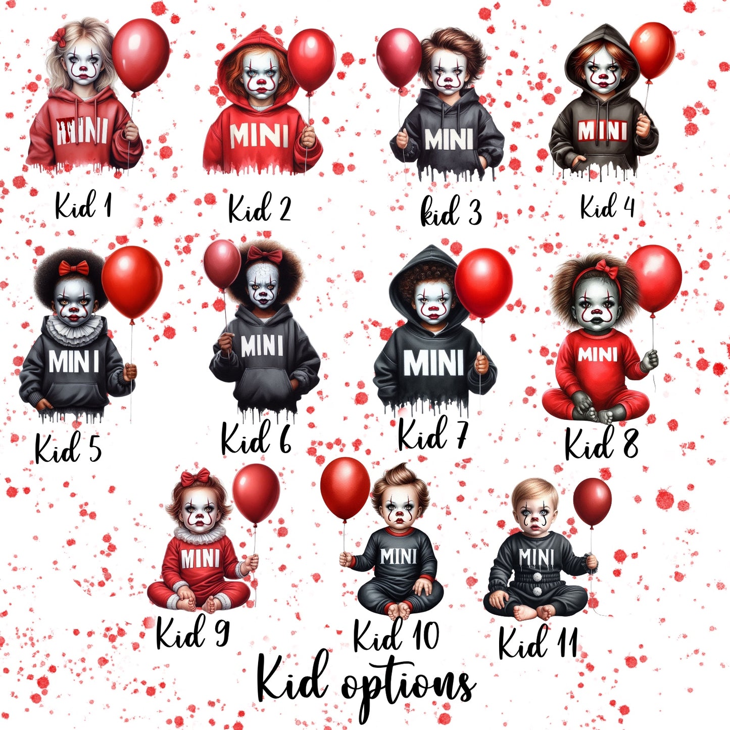 Custom spooky clown mama sweatshirts