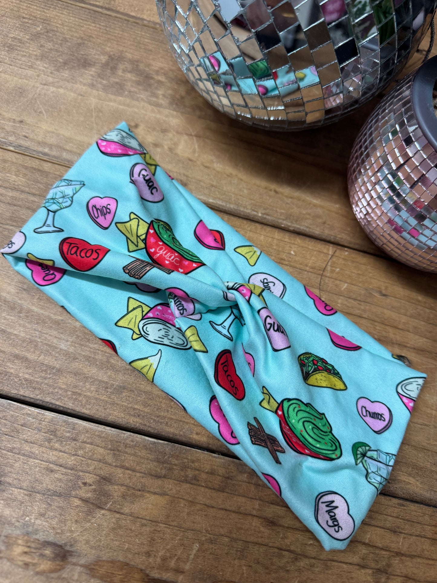 Mexican food heart headband