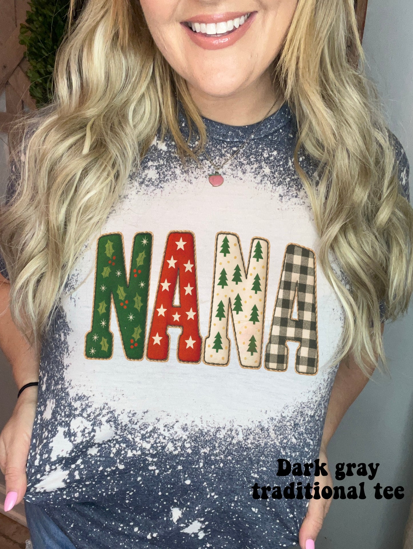 Christmas faux embroidery MAMA/MIMI/NANA/GIGI