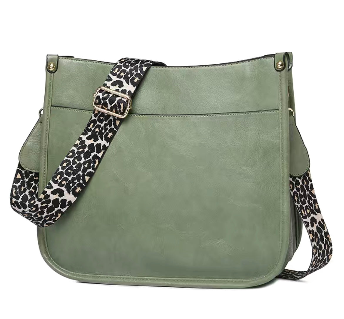 Vegan leather cross body purse