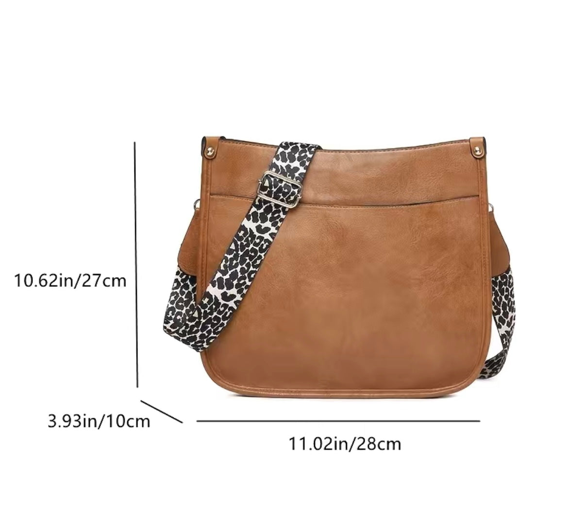 Vegan leather cross body purse