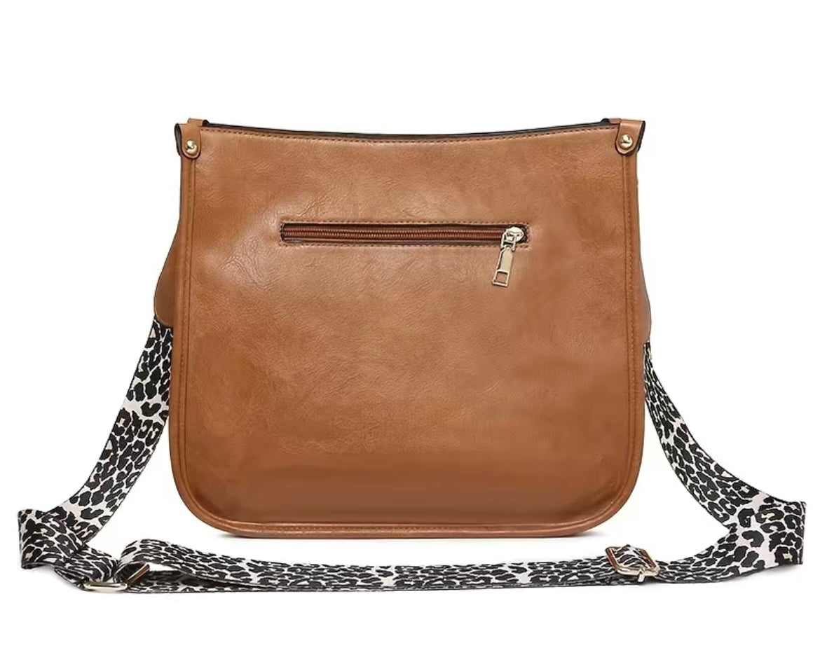 Vegan leather cross body purse