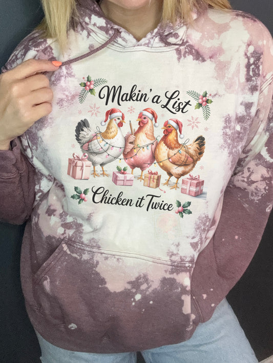 Makin a list, chicken it twice