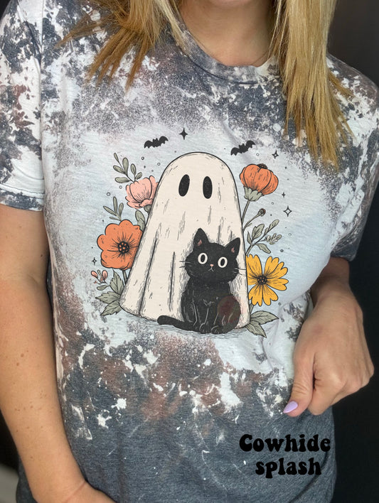 Floral ghost and kitty