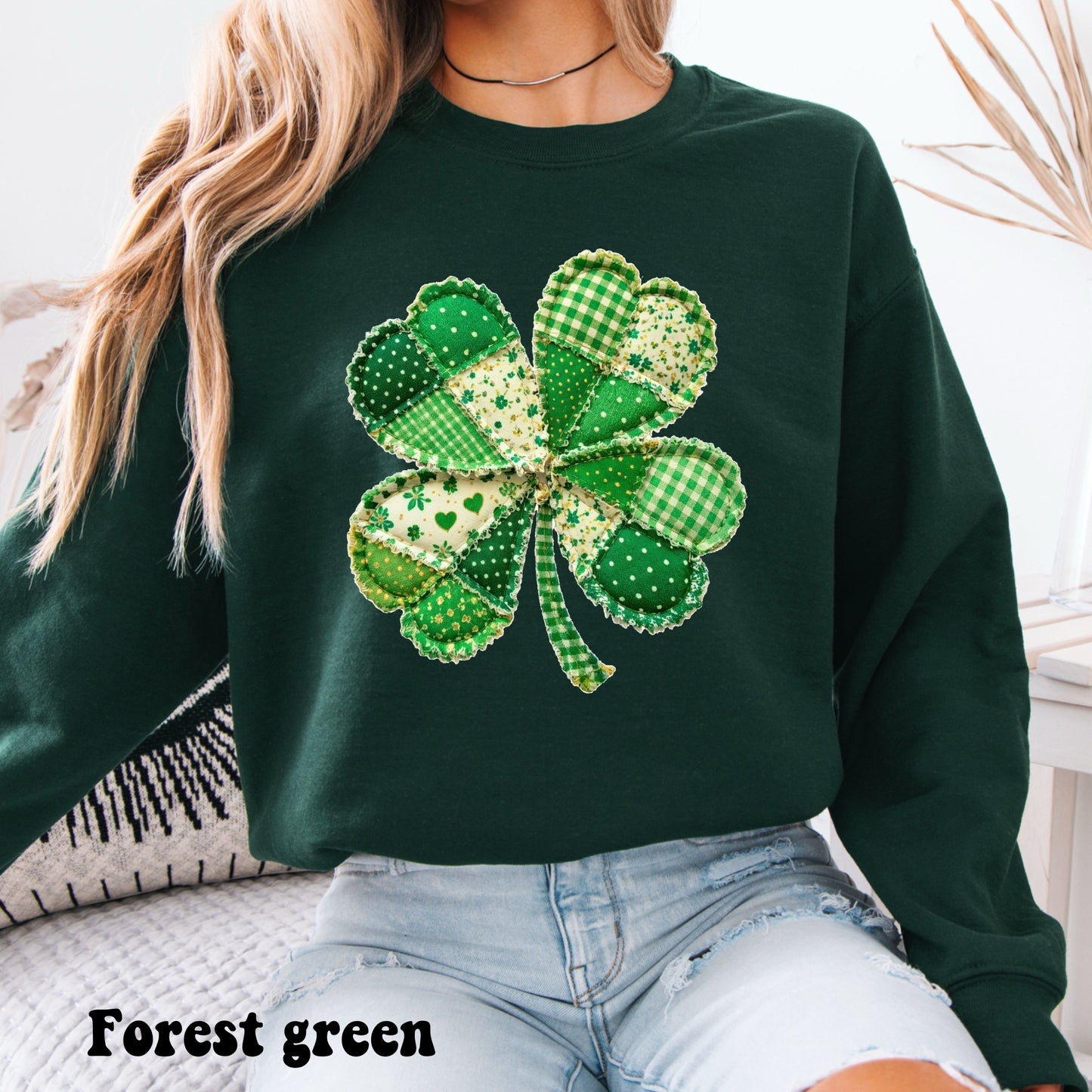 Faux Patchwork Clover - light version