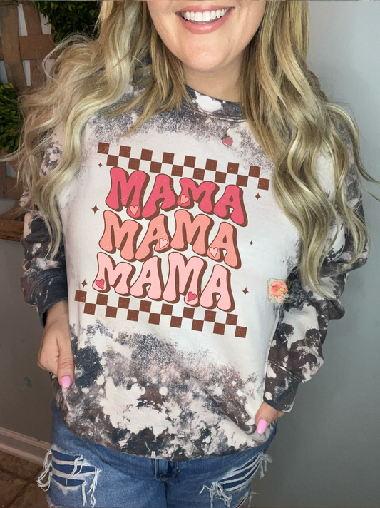 Stacked valentines checkered mama