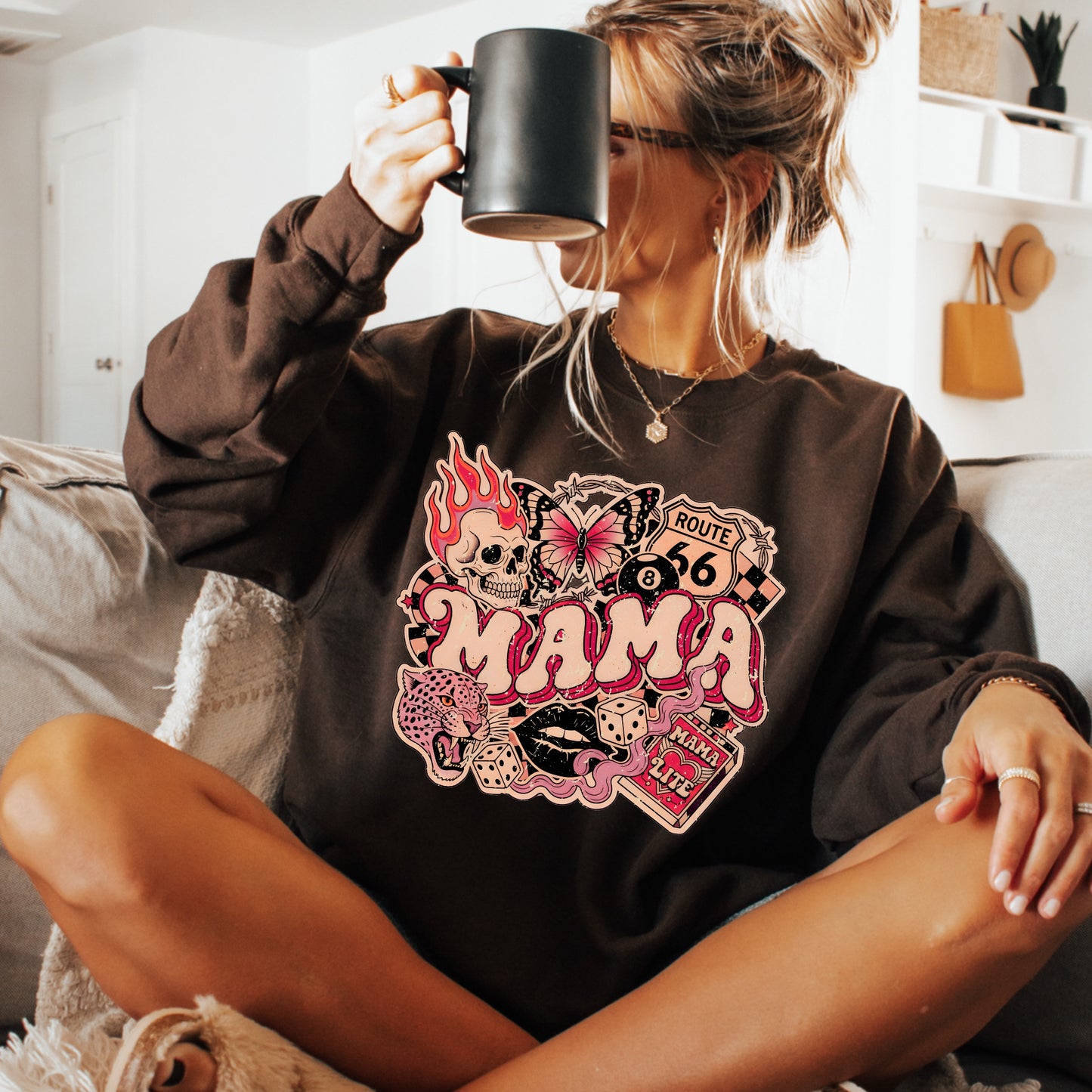 Pink Checker Barbed Wire MAMA Collage