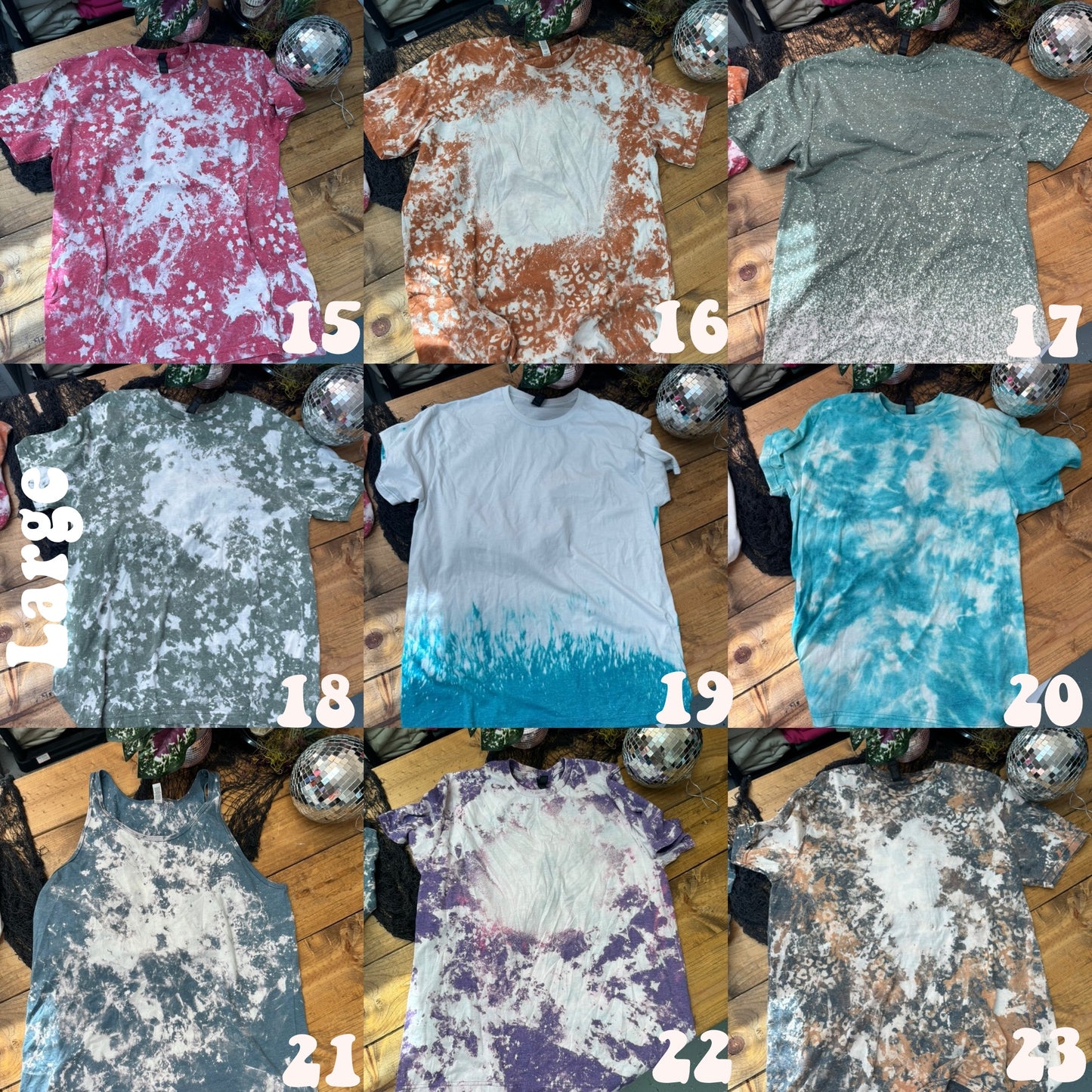 $22 discontinued bleached tees! Small-5XL