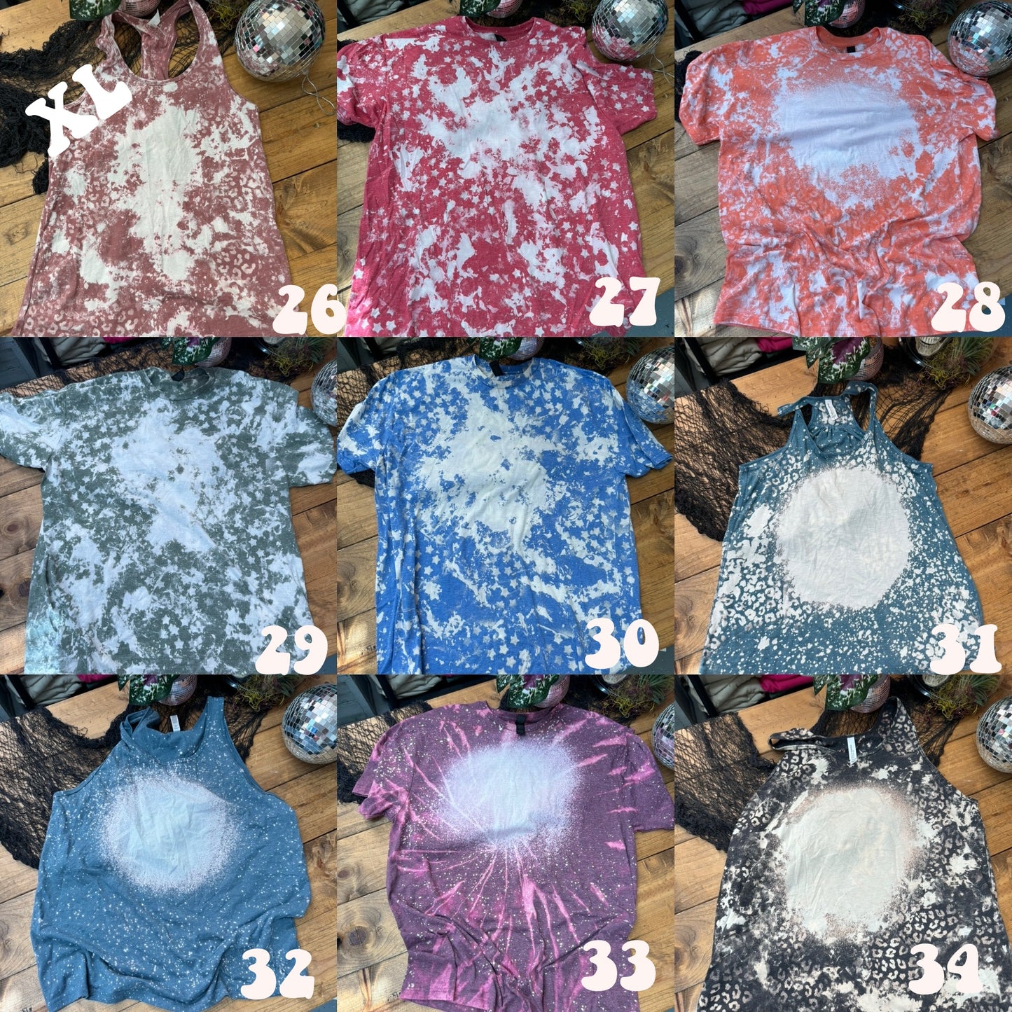 $22 discontinued bleached tees! Small-5XL