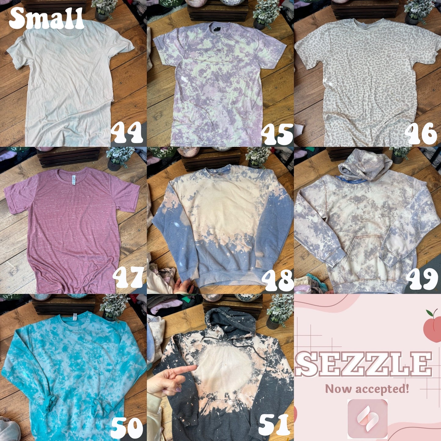 $15/$25 discontinued/ slightly imperfect tees/sweaters