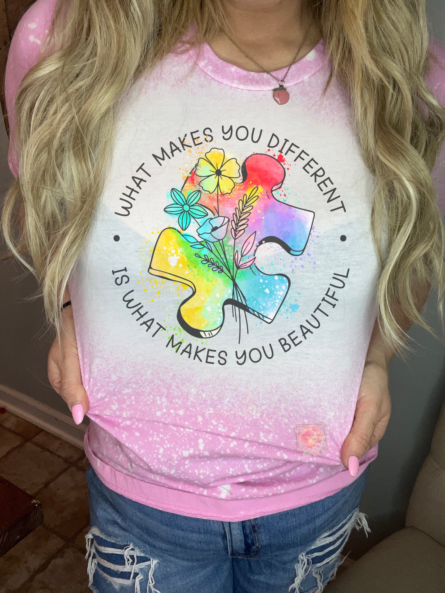 What makes you different, makes you beautiful. autism awareness.