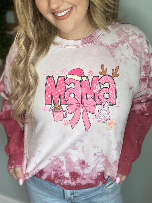 Pink Christmas mama