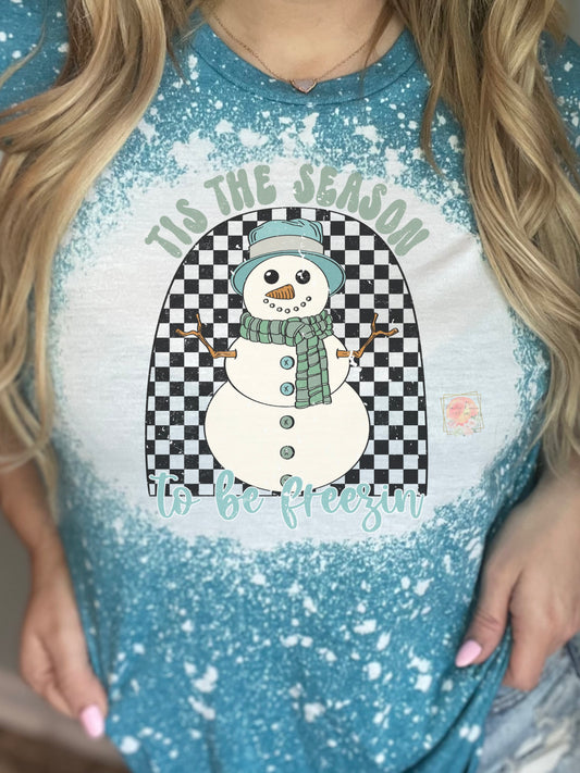 Tis The Season To Be Freezin’ Checkered Snowman