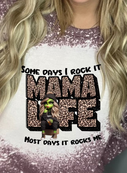 Mom life some days I rock it, some days it rocks me green girl CV