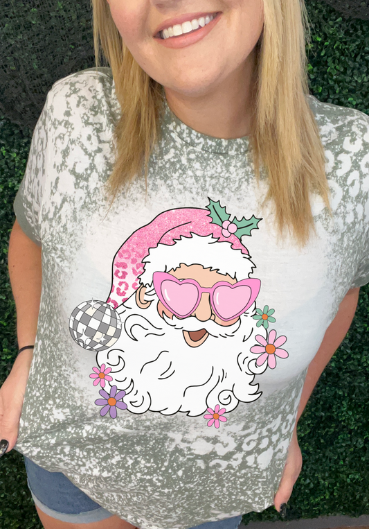 Pink disco Santa