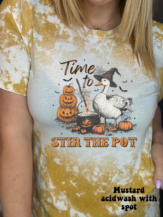 Time to stir the pot Halloween goose