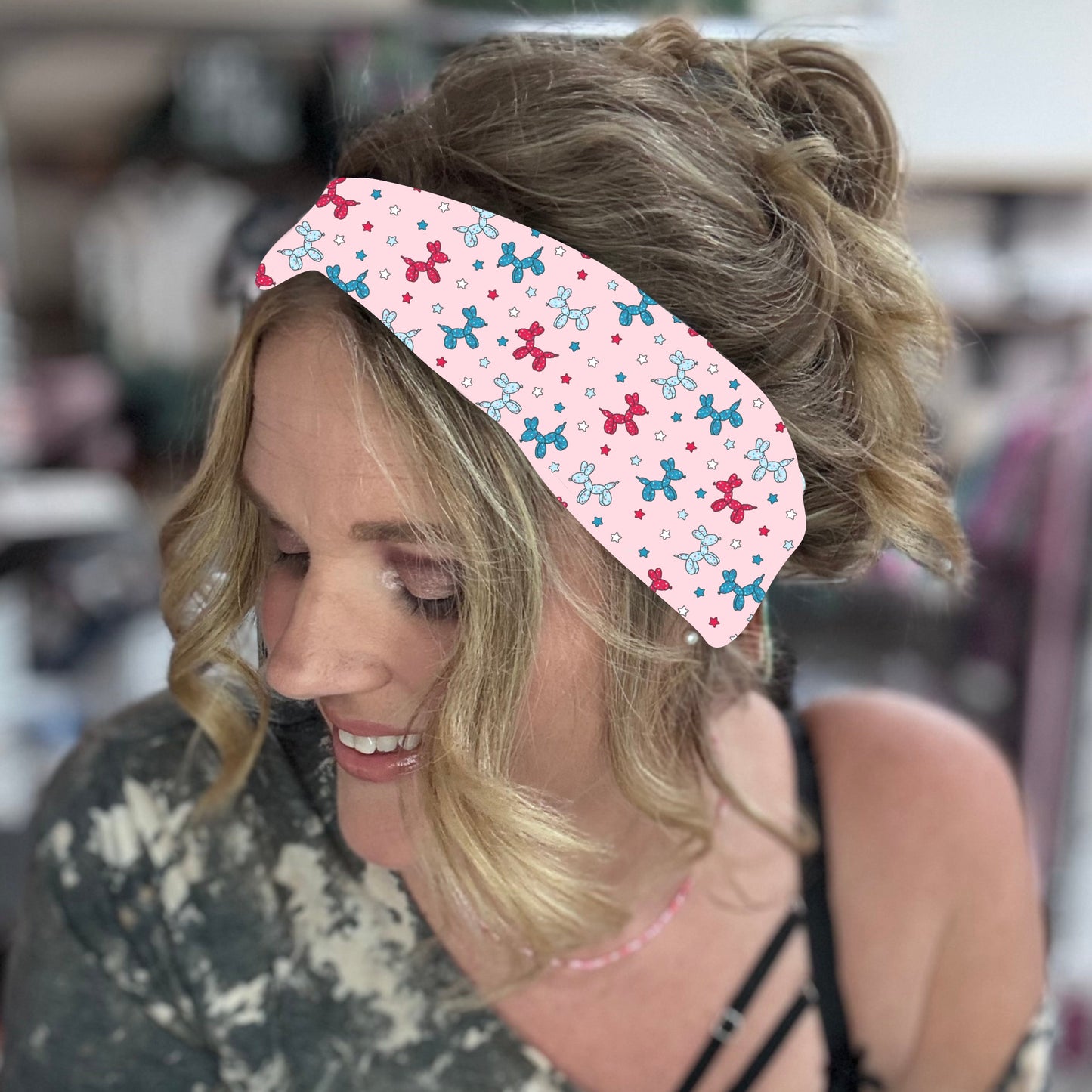 Patriotic balloon animal headband