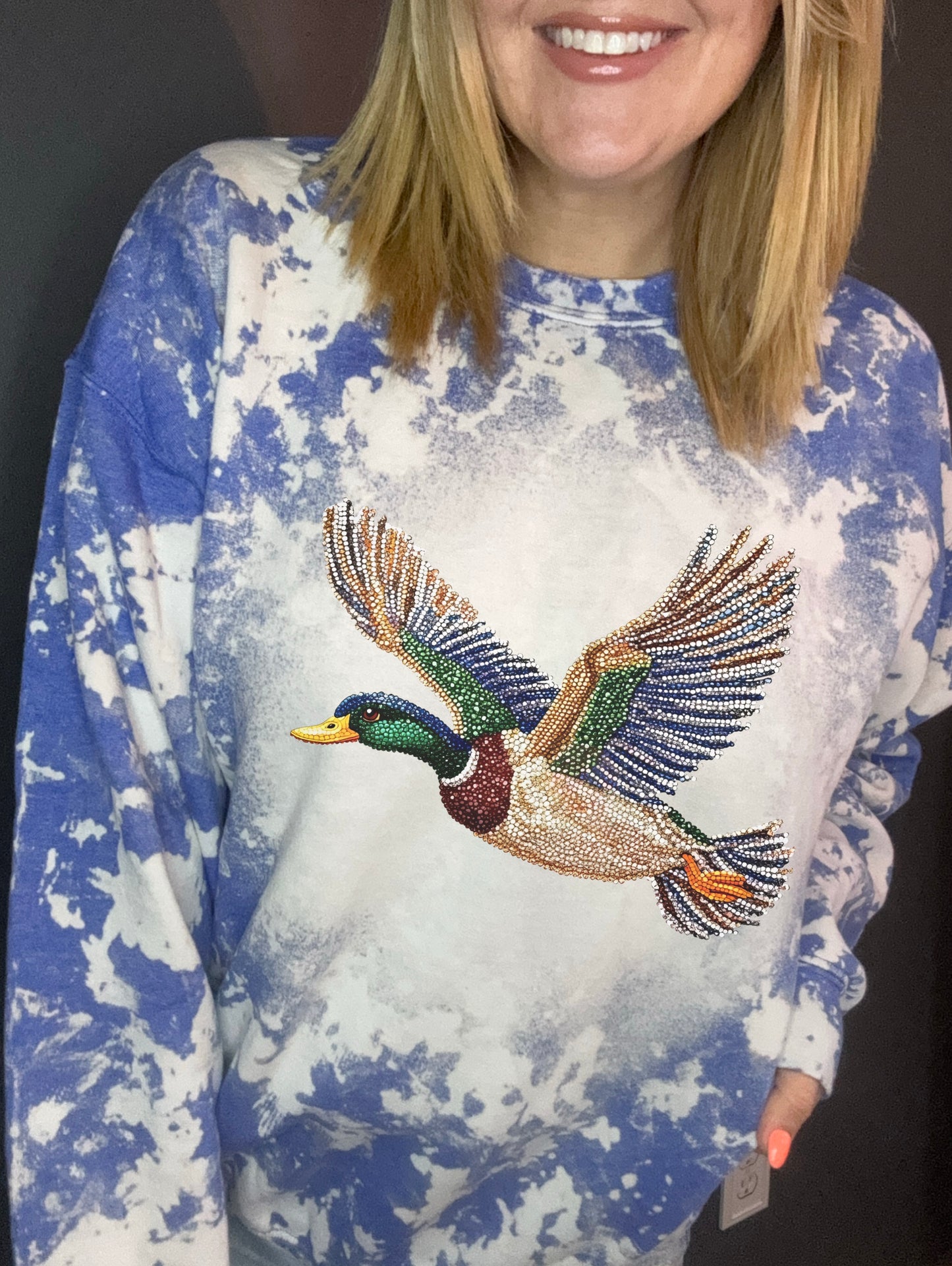 Faux Rhinestone mallard
