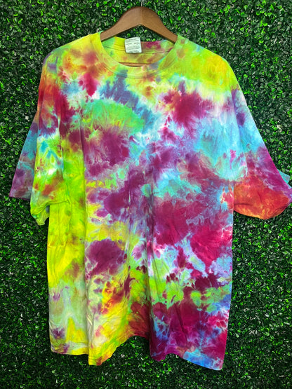 Size 3XL Comfort Colors acid rainbow scrunch tie dye