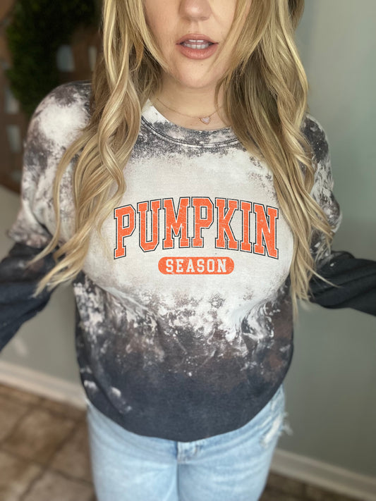 Floral varsity pumpkin season