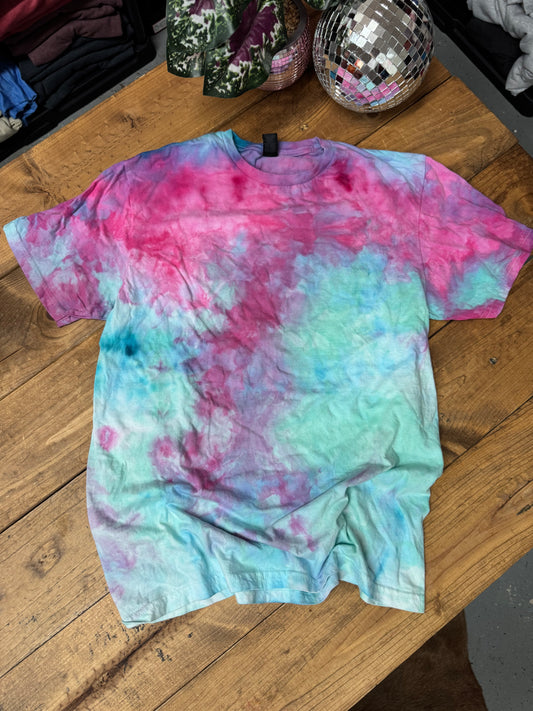 Size medium blue/pink/purple dyed tee