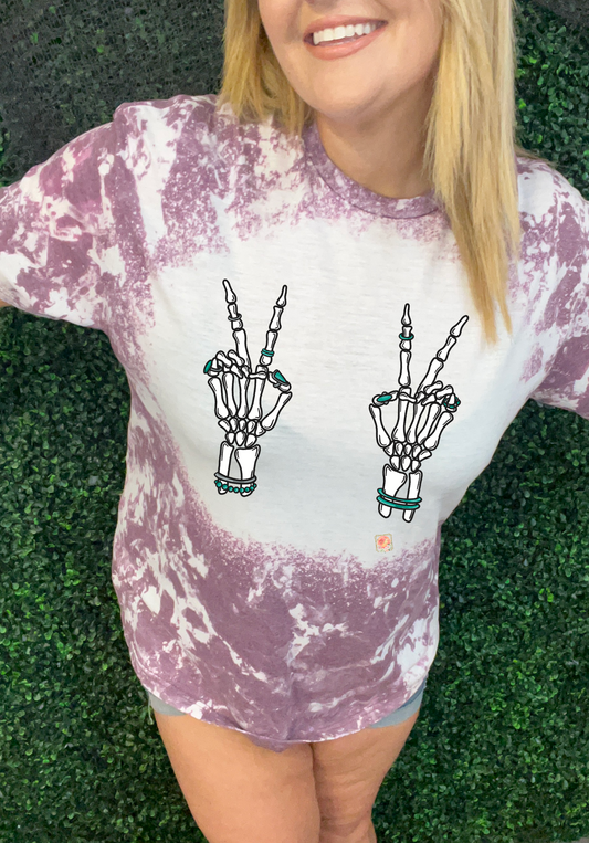 Turquoise double skeleton deuces