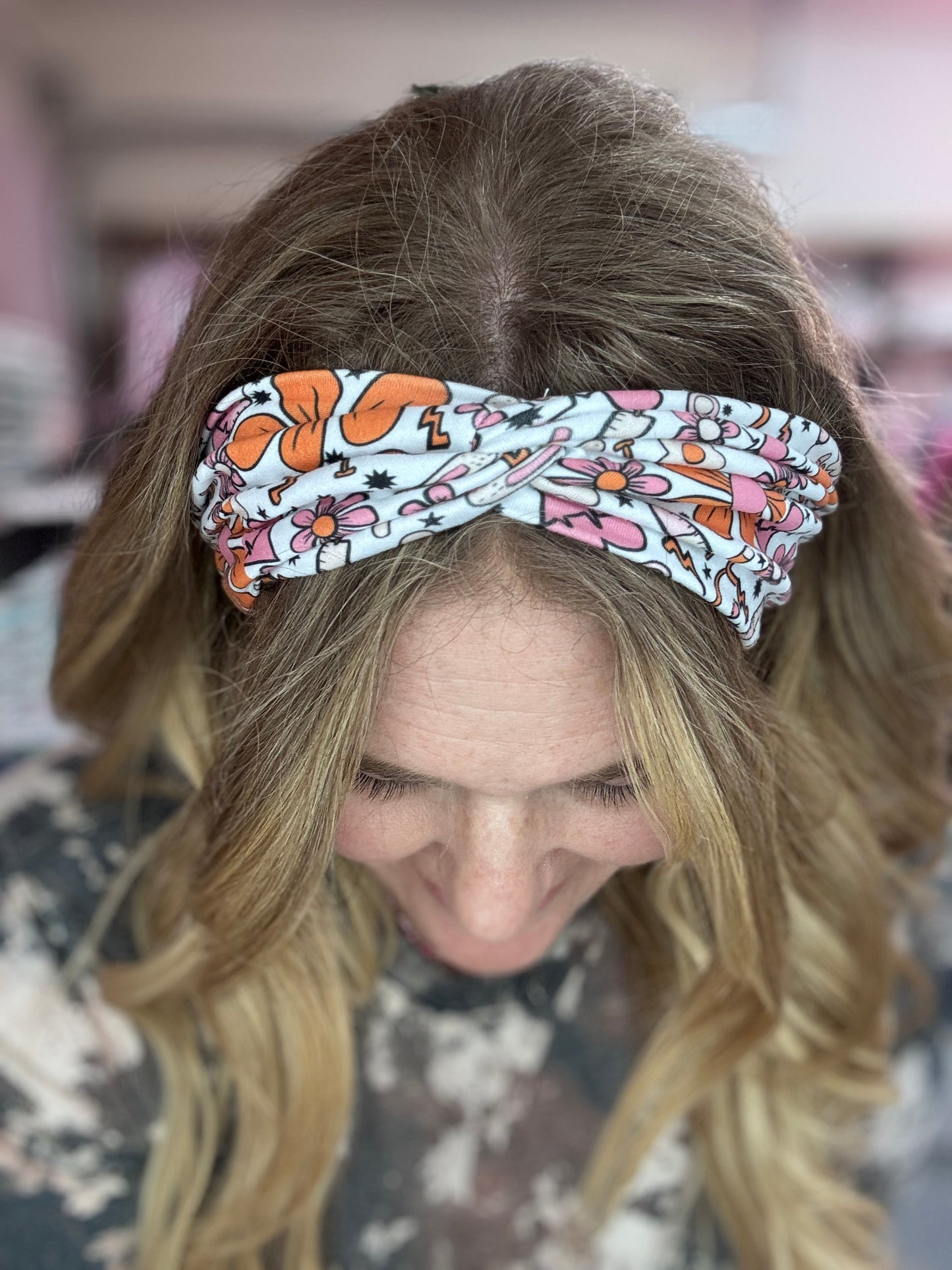 Floral nurse headband
