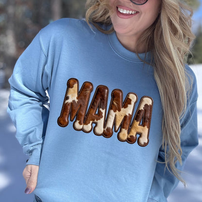 Faux Cowhide MAMA/AUNT/MIMI/GIGI/NANA