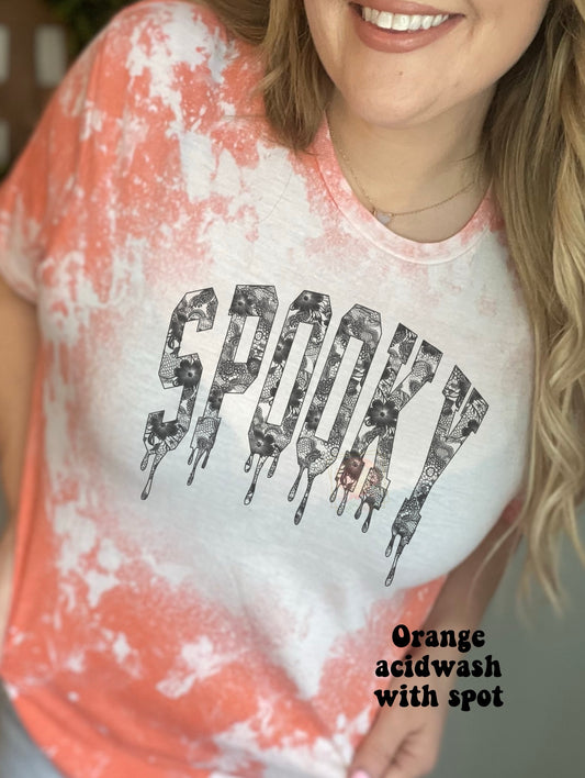 Spooky dripping lace