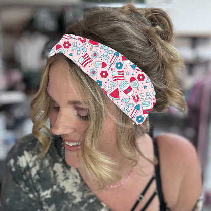 Patriotic collage headband