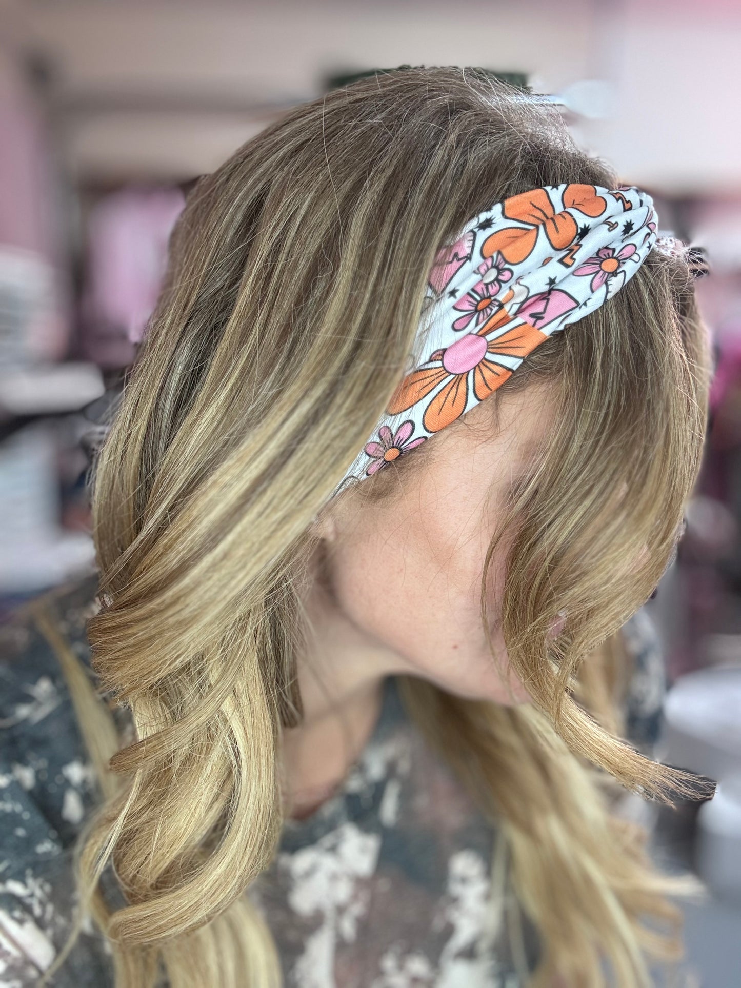 Floral nurse headband