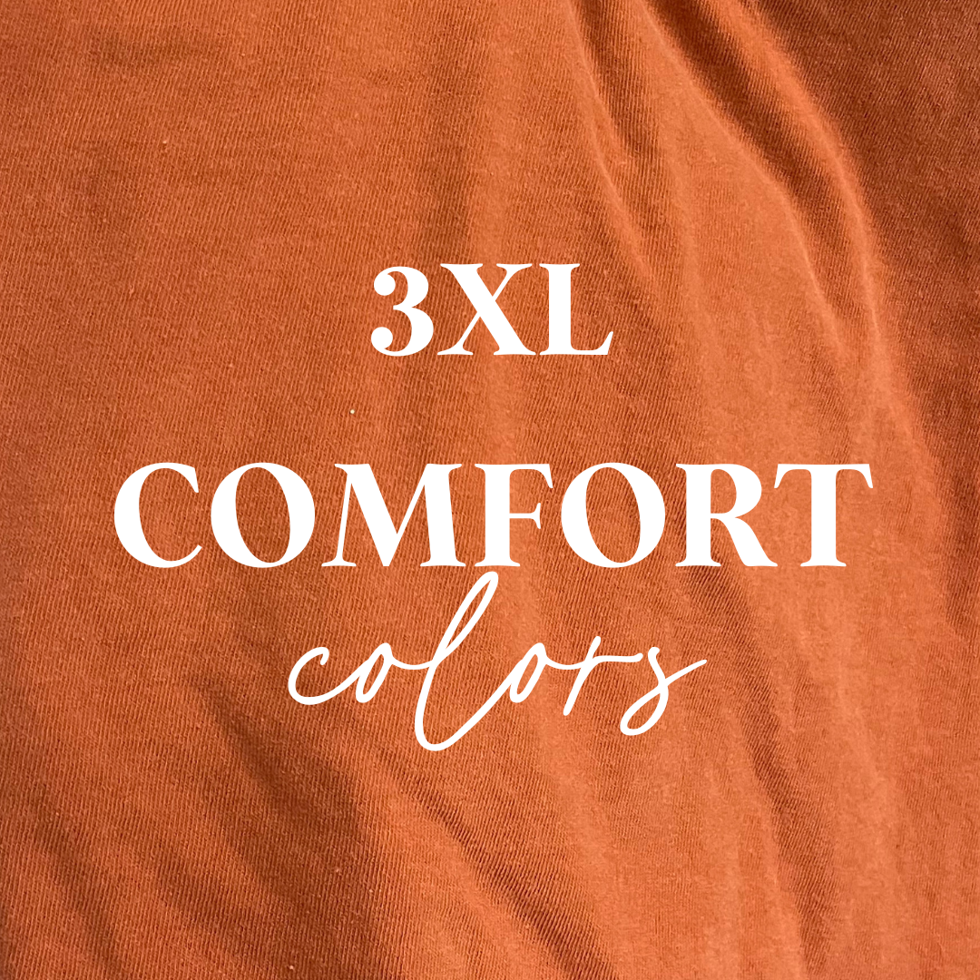 SIZE 3XL comfort colors tees (choose your own print)