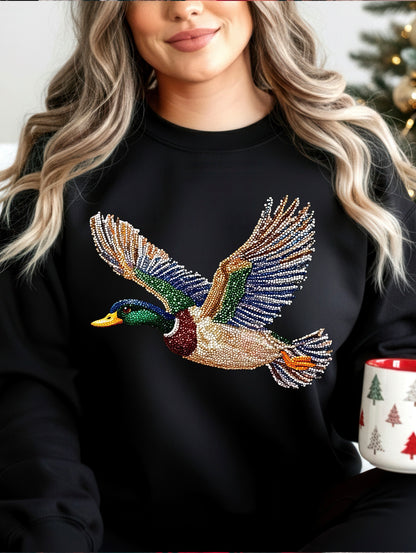 Faux Rhinestone mallard