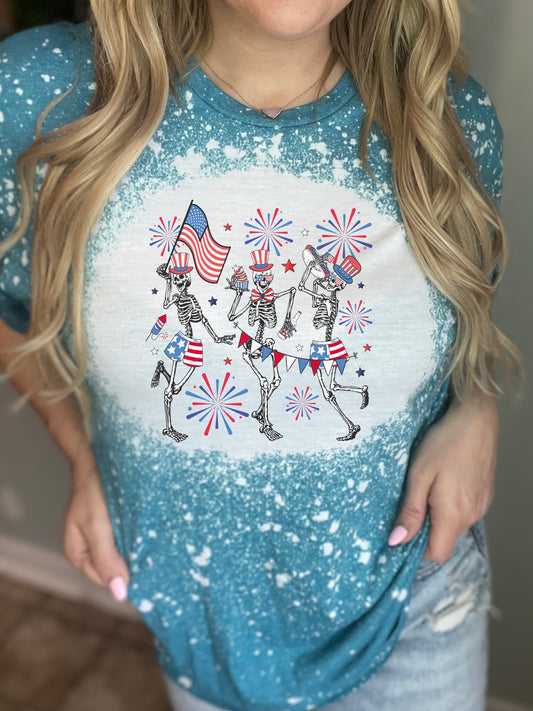 4th of July dancing skeletons