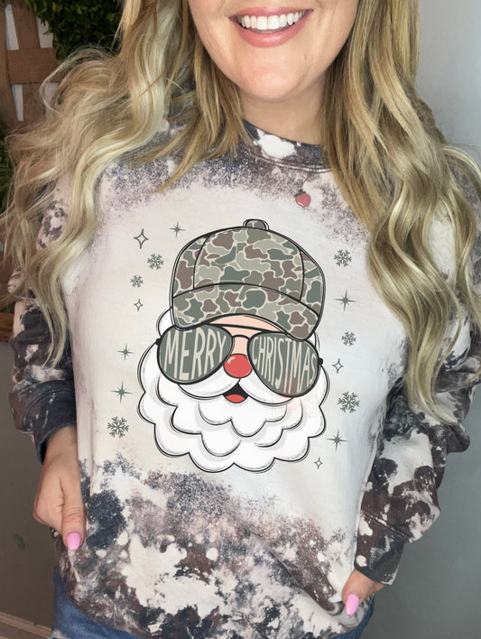 Merry Christmas camo Santa