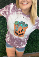 Load image into Gallery viewer, Turquoise Jack o lantern bucket
