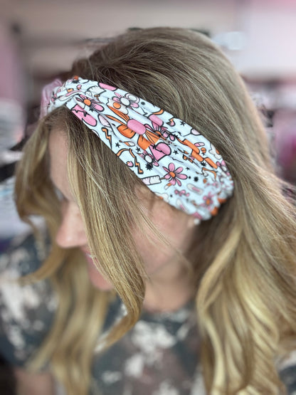 Floral nurse headband