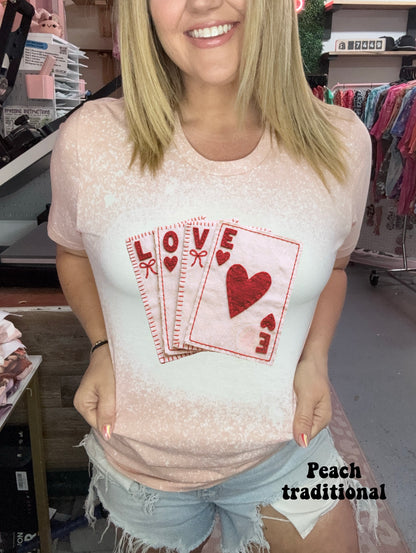 Faux Felt Love Card - Red