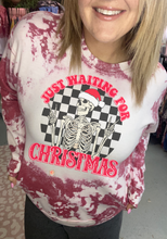 Load image into Gallery viewer, Just waiting for Christmas checkered Skelly
