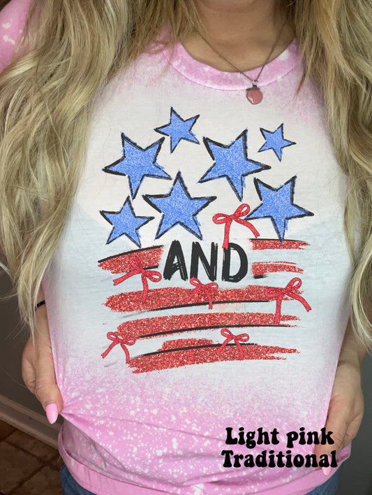 Brush stroke Stars and Stripes